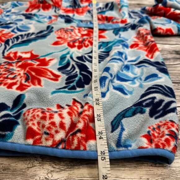 Patagonia Synchilla Snap-T Manoa Dusk Hawaiian Hibiscus Floral Fleece S SM Small - Picture 11 of 12